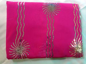 Embroidery Design Saree 😍