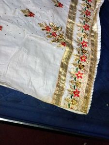 Elegant White Embroidered Salwar Kameez
