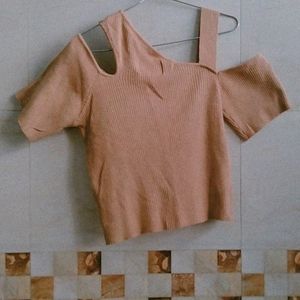 Trendy Coffee Coloured Top