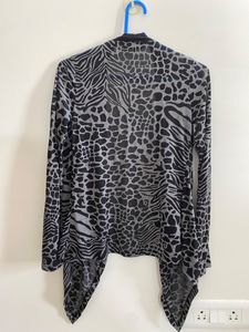 Latin Quarters Zebra Print Shrug