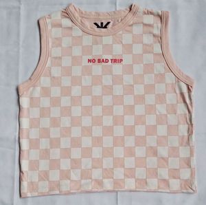 Pretty Casual Checked Tank Top