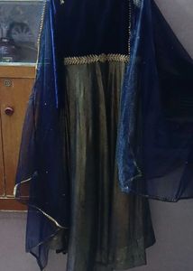 Velvet Umbrella Gown