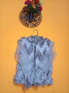 Fuzzy Sheer Vest - Unique Statement Piece
