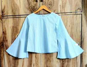 Sky Blue Cotton Top Size-32-S