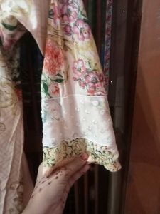 Patchwork Suit With Chiffon Dupatta