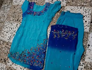 Price Drop Only For Today,😊Beautiful Short Kurta Plazo Set, For Girls Of 12 To 15 Years Age, This I Got From My Small Sister Closet😊🥰😍 Get Freebies For Sure😍