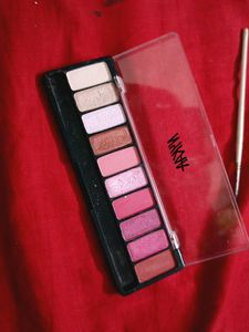 Combo Of Nykaa 10 In 1 Eyeshadow Palette And Nailp