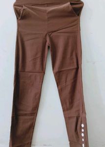 Brown Casual Pants