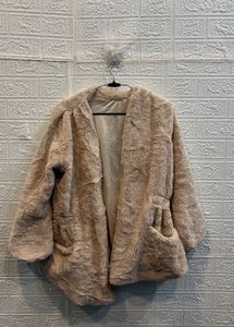 🇫🇷 France Imported Fuzzy Faux Fur Coat