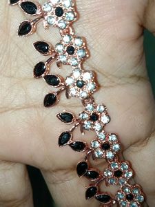 Rose Gold Flower Digine Jewellery Set