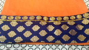 Elegant Orange Saree