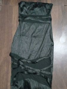 Tube Maxi Silk Dress Y2K