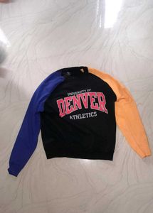 Black Full Sleve With Blue And Yellow Colour (S)