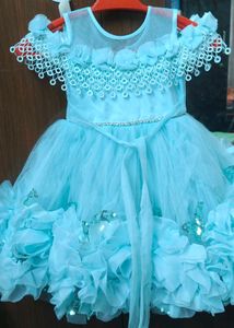 Cute Blue Party Dress