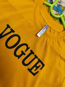 Mustard Crop T Shirt 🩷