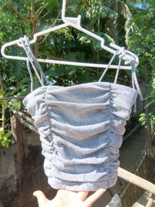 Shimmery Ruched Top