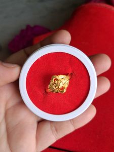 Elegant Gold Floral Ring 22crt