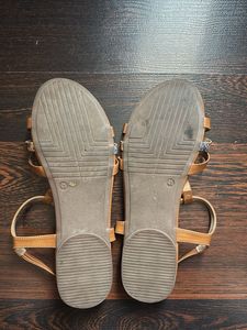 Tan Slingback Sandals