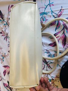 White Leather Handbag