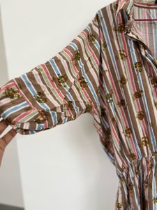 Striped Shirt Dress