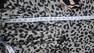 Leopard Print Ruffle Top