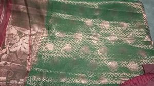 saree with readymade blouse