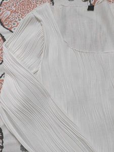 Textured Square Neck Top