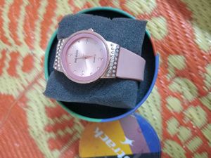 RRADO Quartz Watch - Rose Gold &amp; Rhinestones