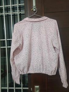 Crop Shirt Star Print
