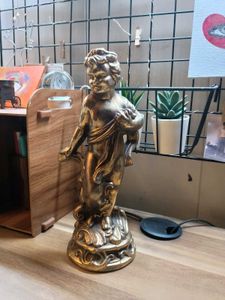 Golden Cherub Statue