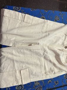Vintage Cream Cargo Pants