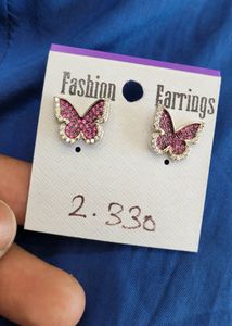 Butterfly Earring Stud 925 Pure Silver