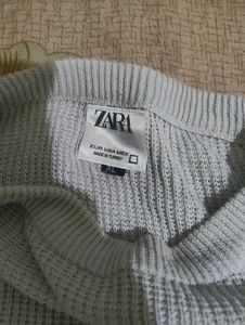 Zara Ribbed Long T Shirt
