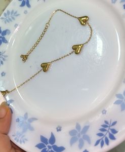 Gold-Plated Love Charm Braclet🎀🎀