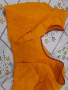 Mustard chiffon Saree