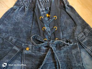 Cute Denim Skirt For Kids 🫐🩷🩵✨