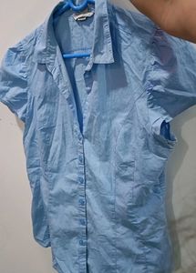 Blue Cotton Shirt