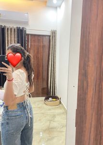 White Crop Backless Top