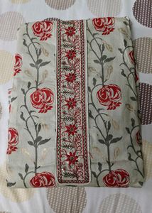 Floral unstitched Dress Material