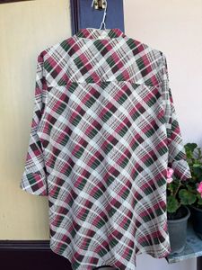 Plaid Blouse Top