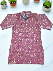 Short Beautiful Floral Kurti