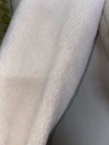 White Fur High Neck Front Zipper Jacket