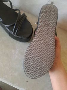 Black Multi-Strap Platform Sandals