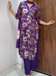 New Suit set In Purple Shade