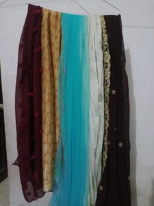Combo 5 Dupatta 1 Kurti  Or Dress