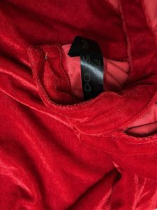 Red Velvet Party Dress