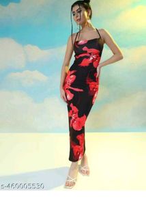 Floral Bodycon Midi Dress