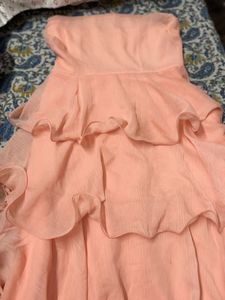 Savana Pink Ruffle Layered Dress