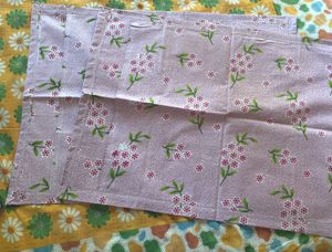 Floral Print Bed Sheet With 3 Pillow Cover