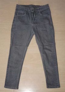 Gray Slim Fit Denim Jeans
